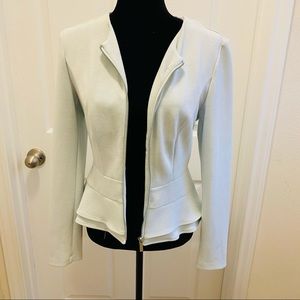 Light Blue Peplum Blazer